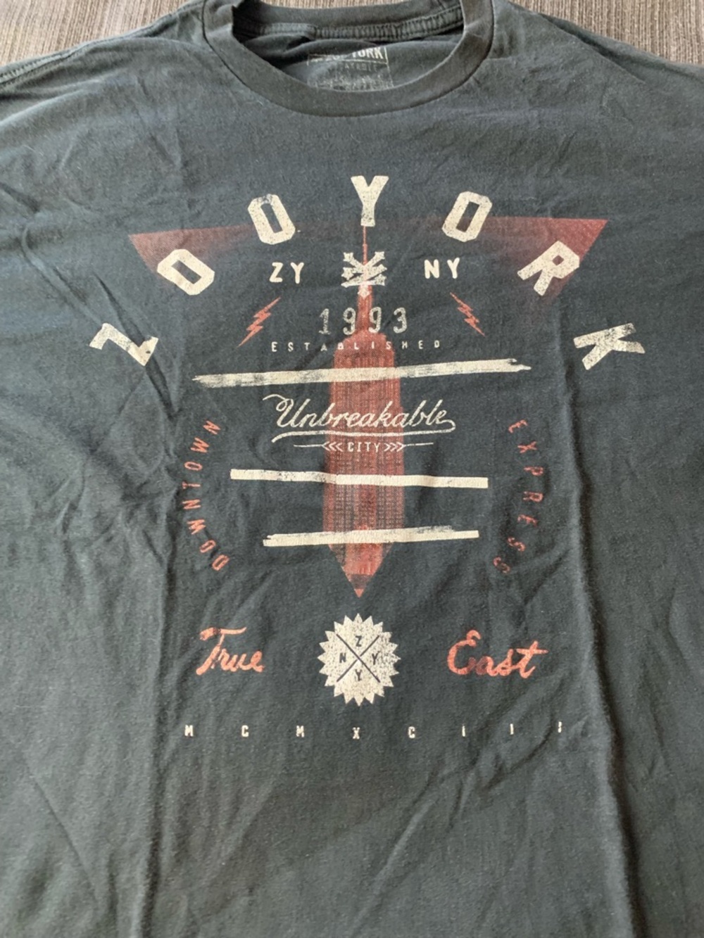 Zoo York Black Graphic Short Sleeve Tee